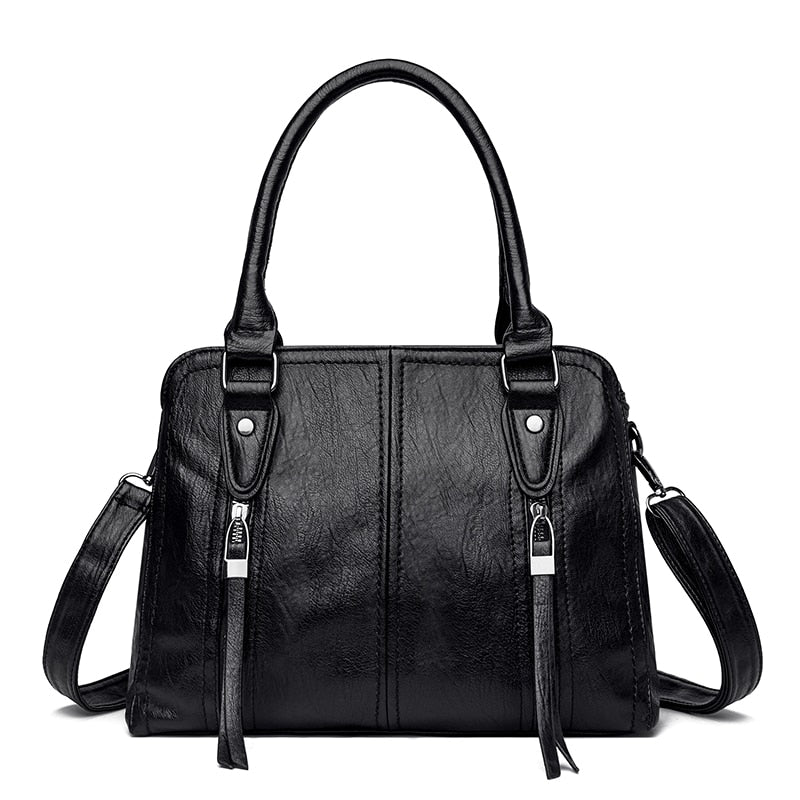 Borsa Donna Retrò in Pelle Grande Capienza Casual