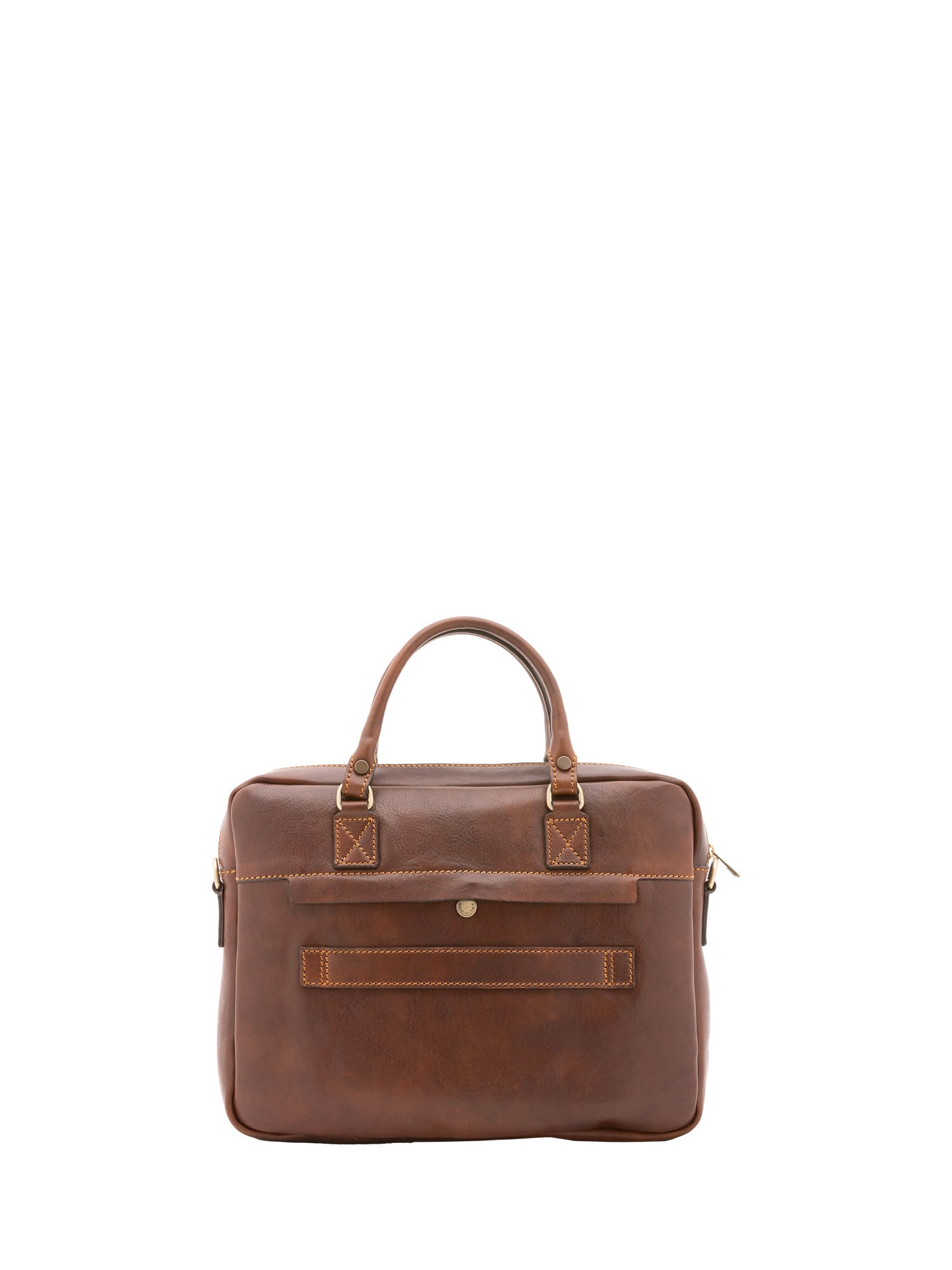 Borsa a mano unisex In Vera pelle Made in Italy 38x28x7 cm-4