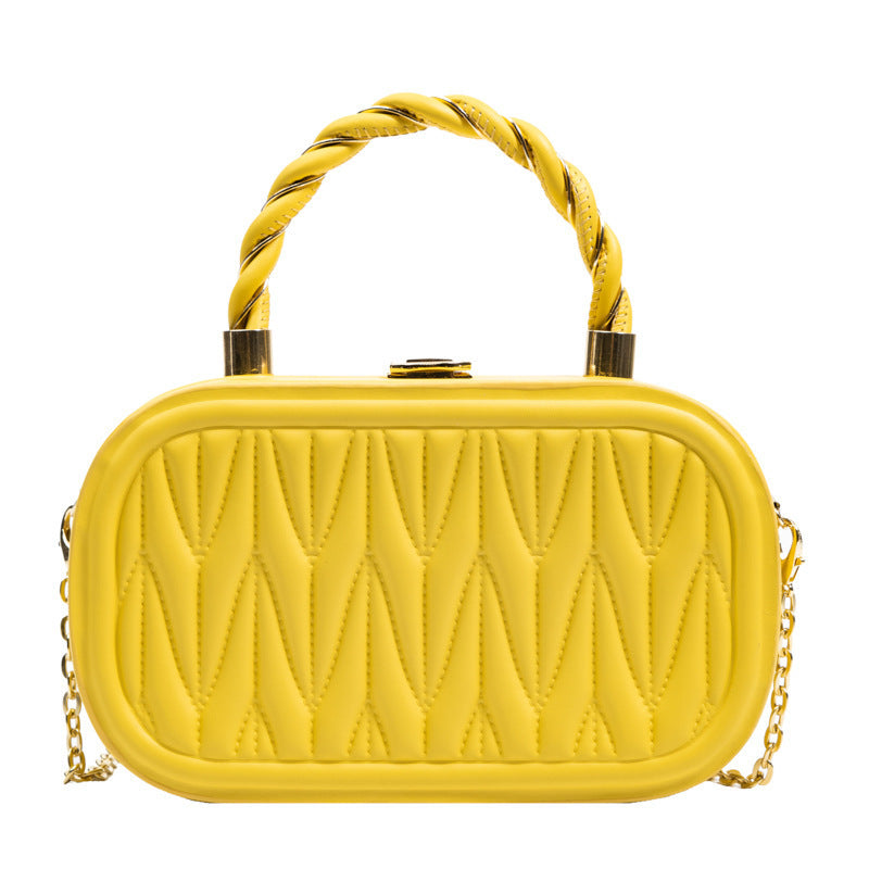 Shaping Small Square Portable Box Chain Shoulder Messenger Bag For Women