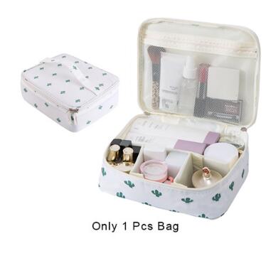 Travel Girl Makeup Box Cosmetic Bags Women's Trip Wash Toiletry Lipstick Eyelash Brush Pouch Case Accessories Supplies Product