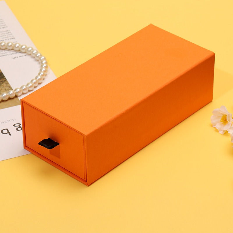 Drawer type glasses case