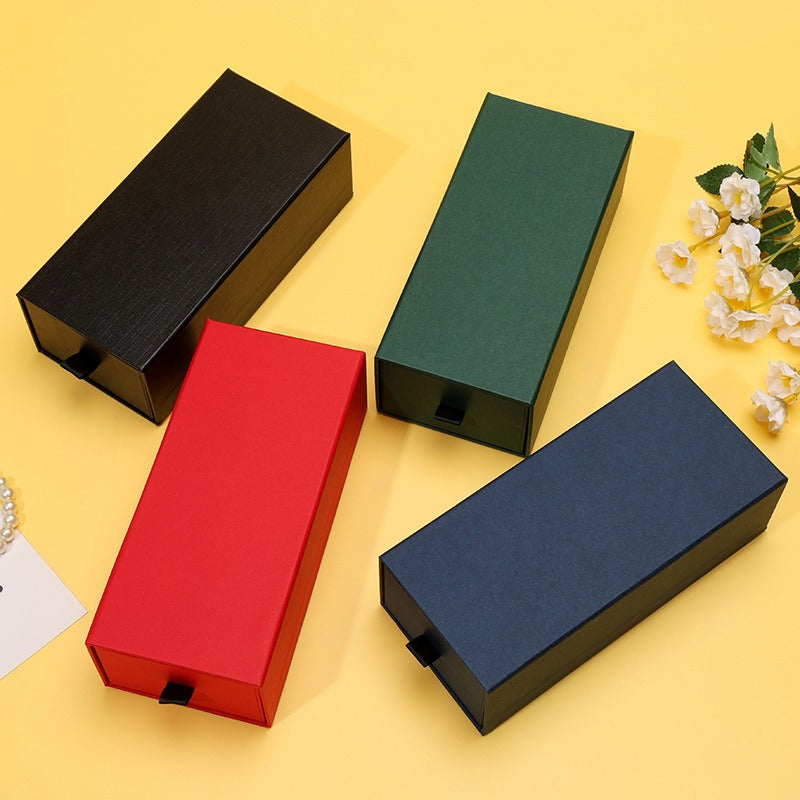 Drawer type glasses case