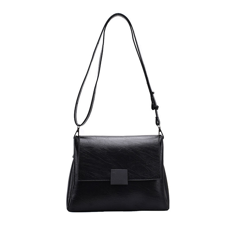 Simple Retro Small Square Bag Fashionable Armpit Bag Single Shoulder Women's Bag
