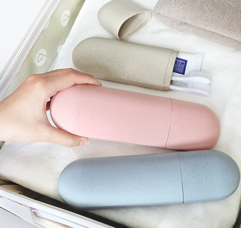 Wheat Straw Travel Toothbrush Cover Health Tooth Brushes Protector Portable Travel Toothbrush Box