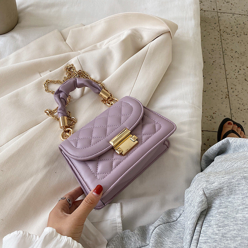 All-match diamond chain crossbody bag