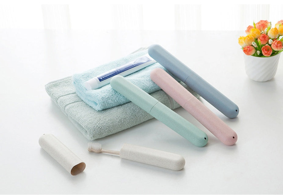Wheat Straw Travel Toothbrush Cover Health Tooth Brushes Protector Portable Travel Toothbrush Box