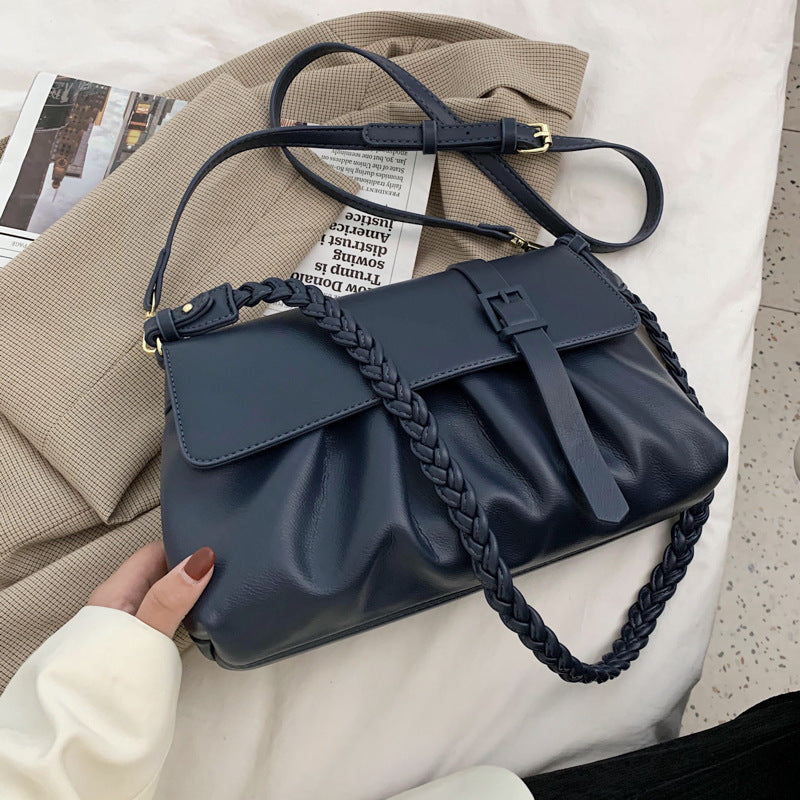 Folded Small Square Bag Fashion Messenger Bag Female Bag