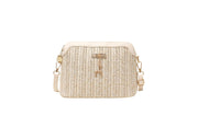 Flax Straw Woven Fashion Shell Fawn One-shoulder Diagonal Handbag