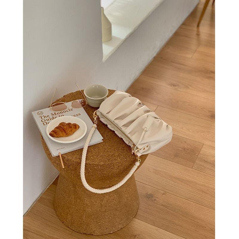 One-shoulder All-match Tide Cloud Folds Underarm Bag Crossbody