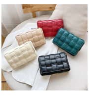 Woven bag niche single shoulder messenger bag female bag