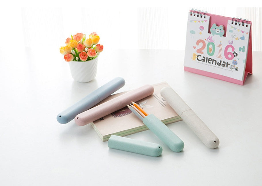 Wheat Straw Travel Toothbrush Cover Health Tooth Brushes Protector Portable Travel Toothbrush Box