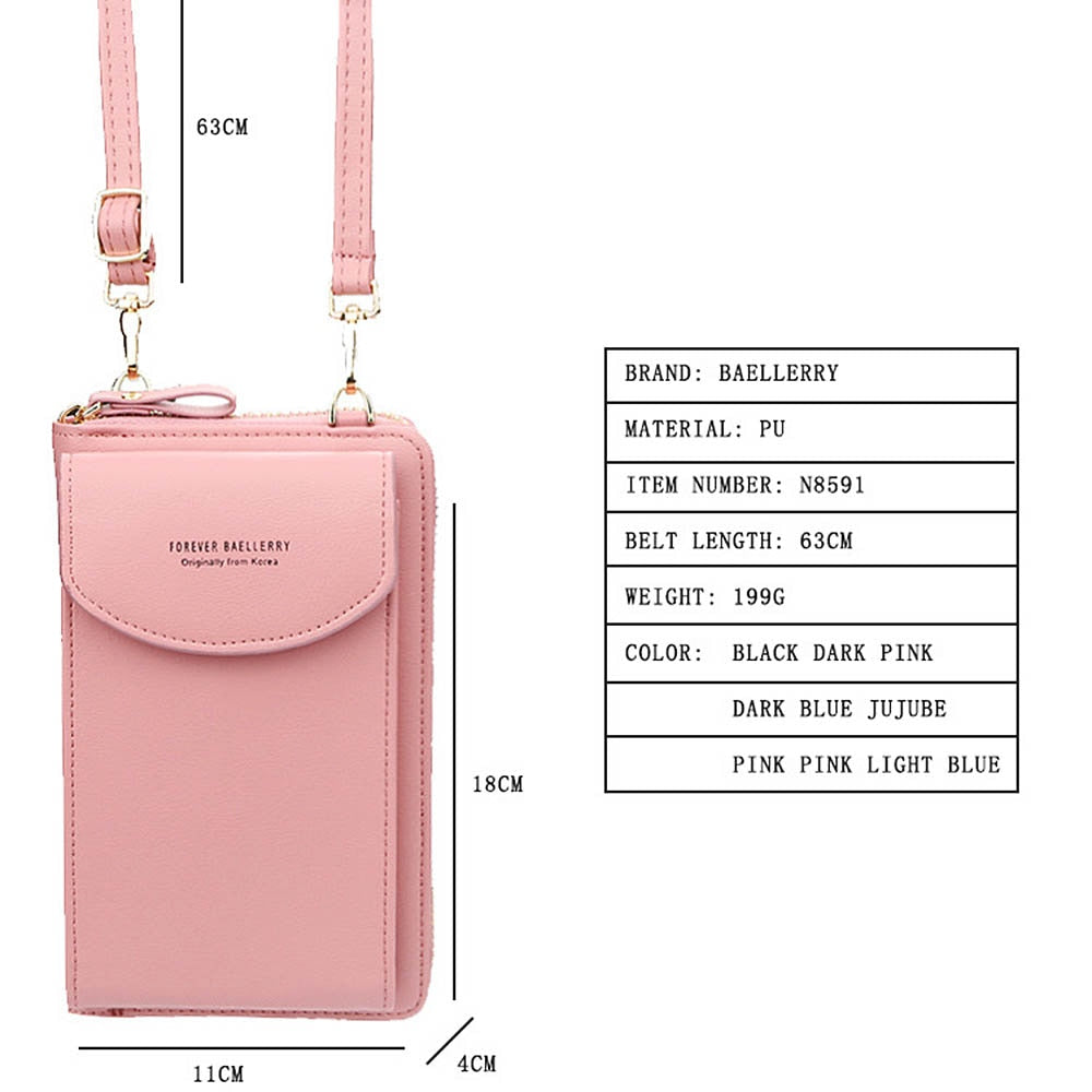 Borsa Messenger Mini Donna con Tasca Telefono