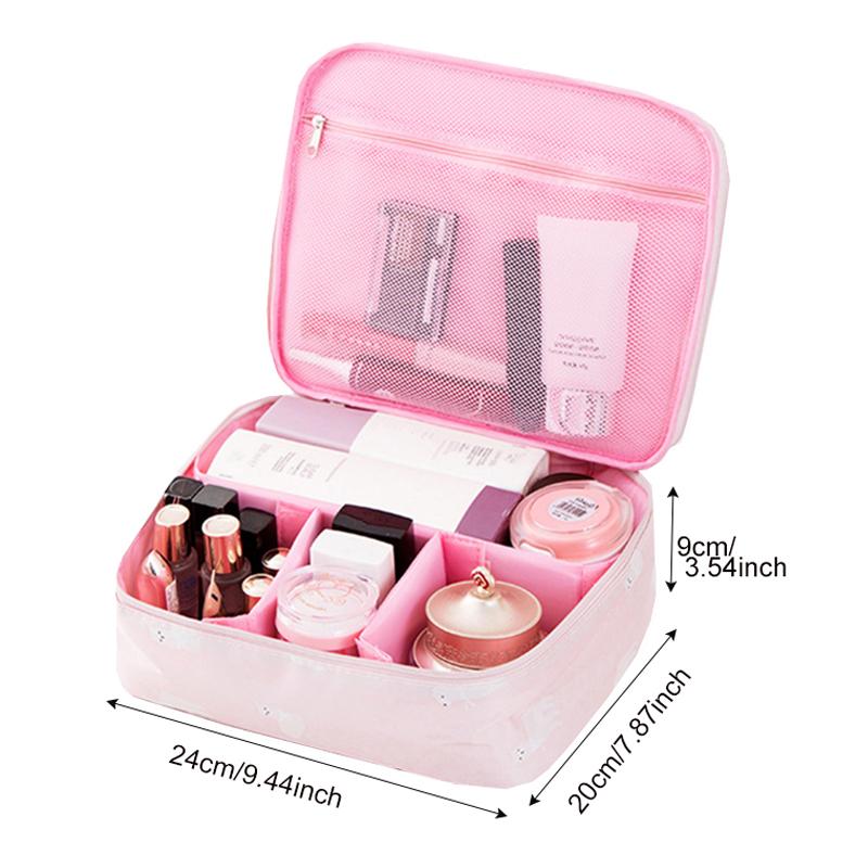 Travel Girl Makeup Box Cosmetic Bags Women's Trip Wash Toiletry Lipstick Eyelash Brush Pouch Case Accessories Supplies Product