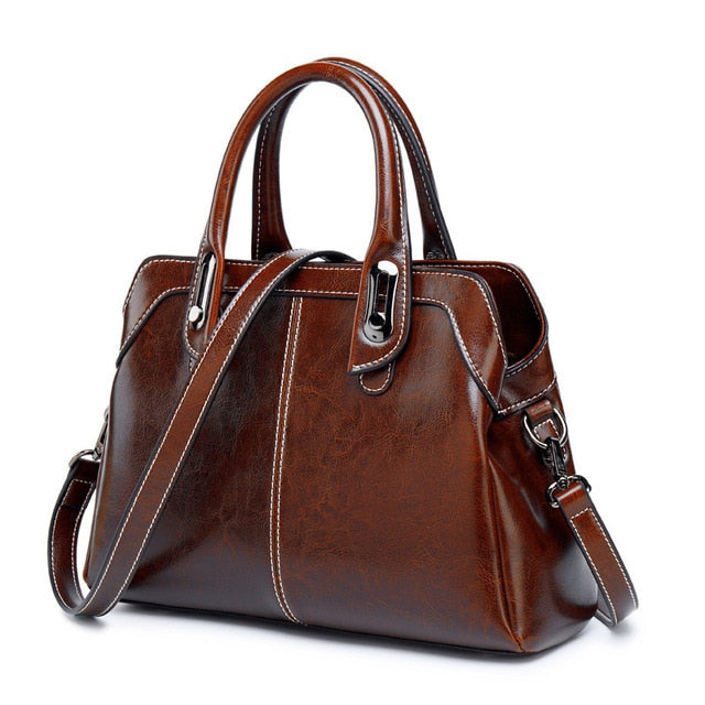 Borsa Vintage Donna in Vera Pelle Elegante a Tracolla