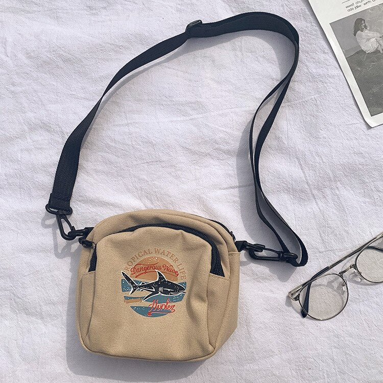 Borsa Mini Canvas Donna Crossbody Tessuto