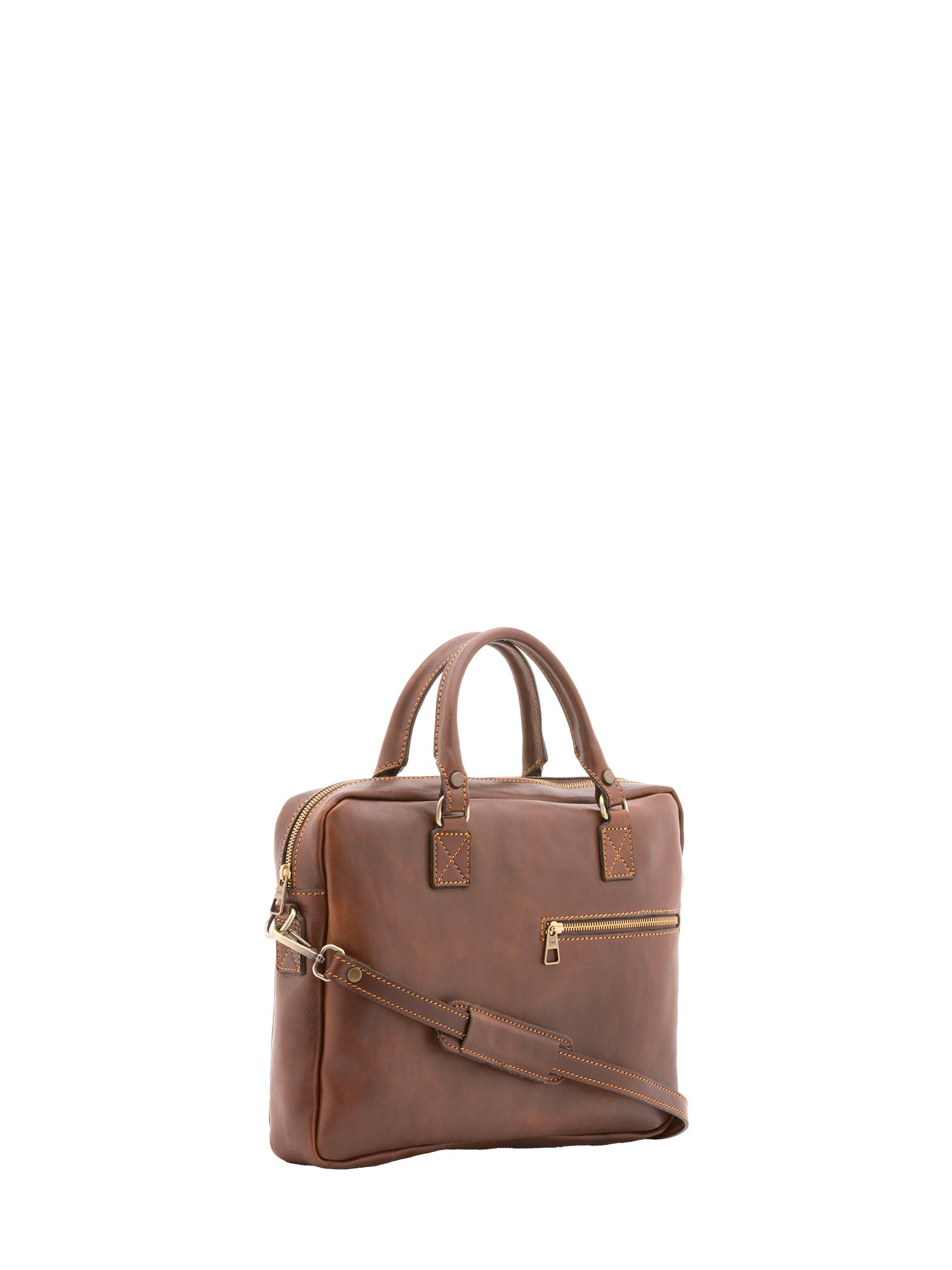 Borsa a mano unisex In Vera pelle Made in Italy 38x28x7 cm-2