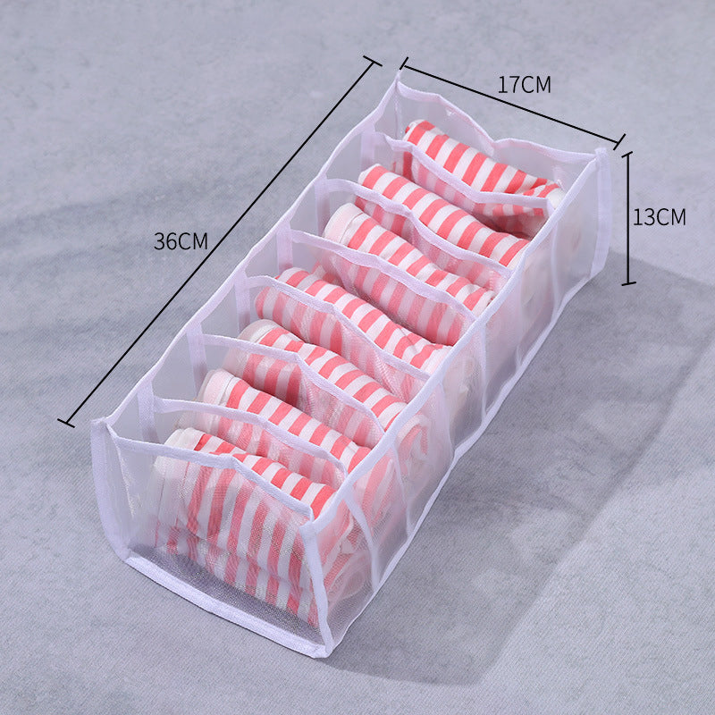 Mesh Clothes Storage Box Jeans Pants Sorting Box Wardrobe Wardrobe Clothes Drawer Divider Bag