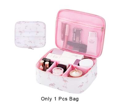 Travel Girl Makeup Box Cosmetic Bags Women's Trip Wash Toiletry Lipstick Eyelash Brush Pouch Case Accessories Supplies Product