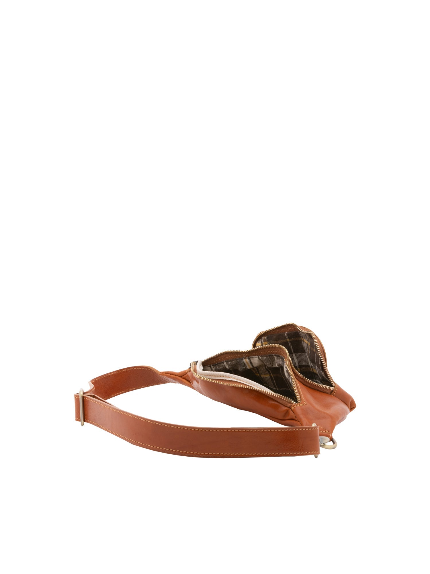 Marsupio da uomo In Vera pelle Made in Italy 30x15x8,5 cm-4