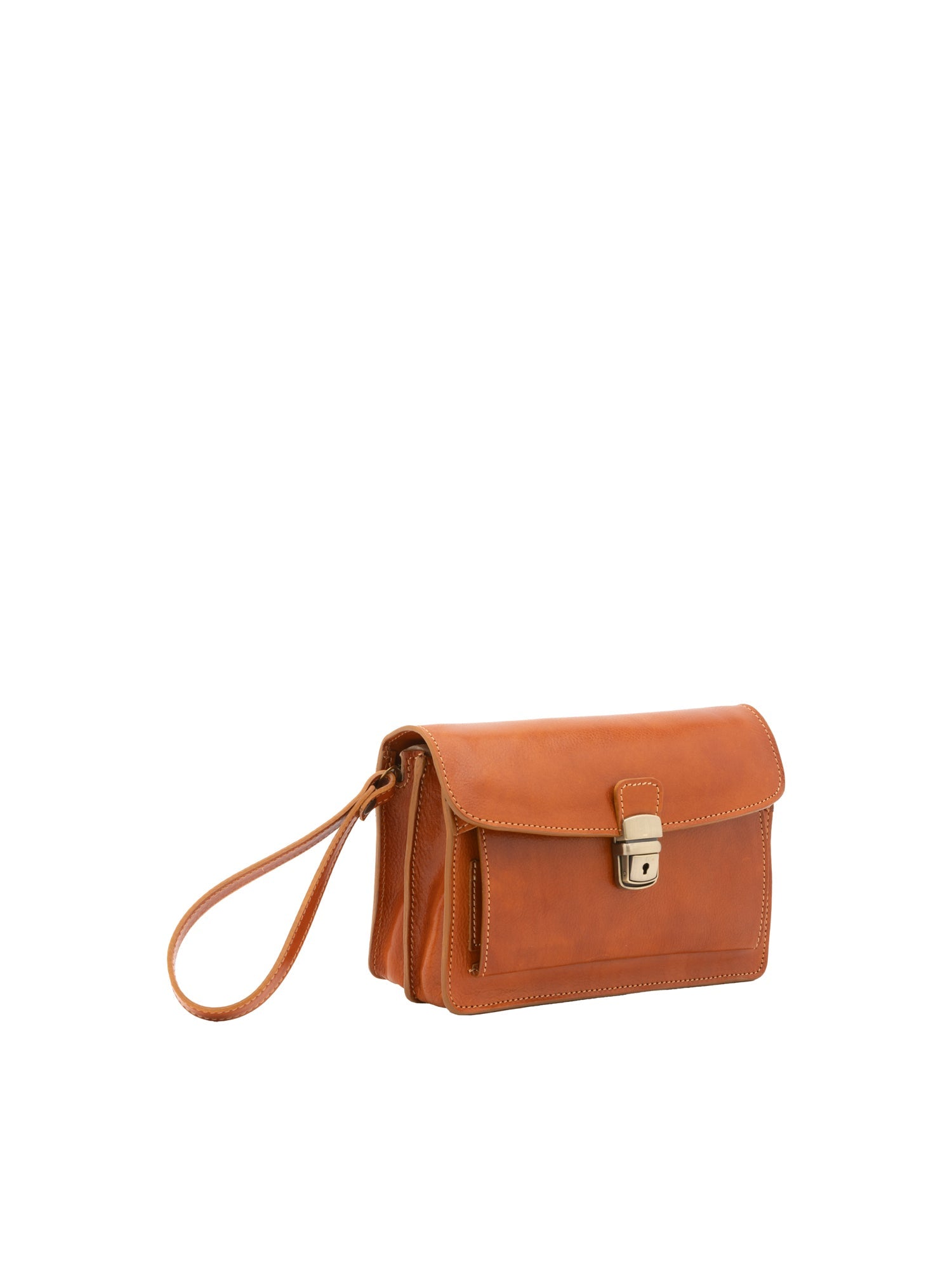 Borsa a mano da uomo In Vera pelle Made in Italy 24x17x8 cm-1
