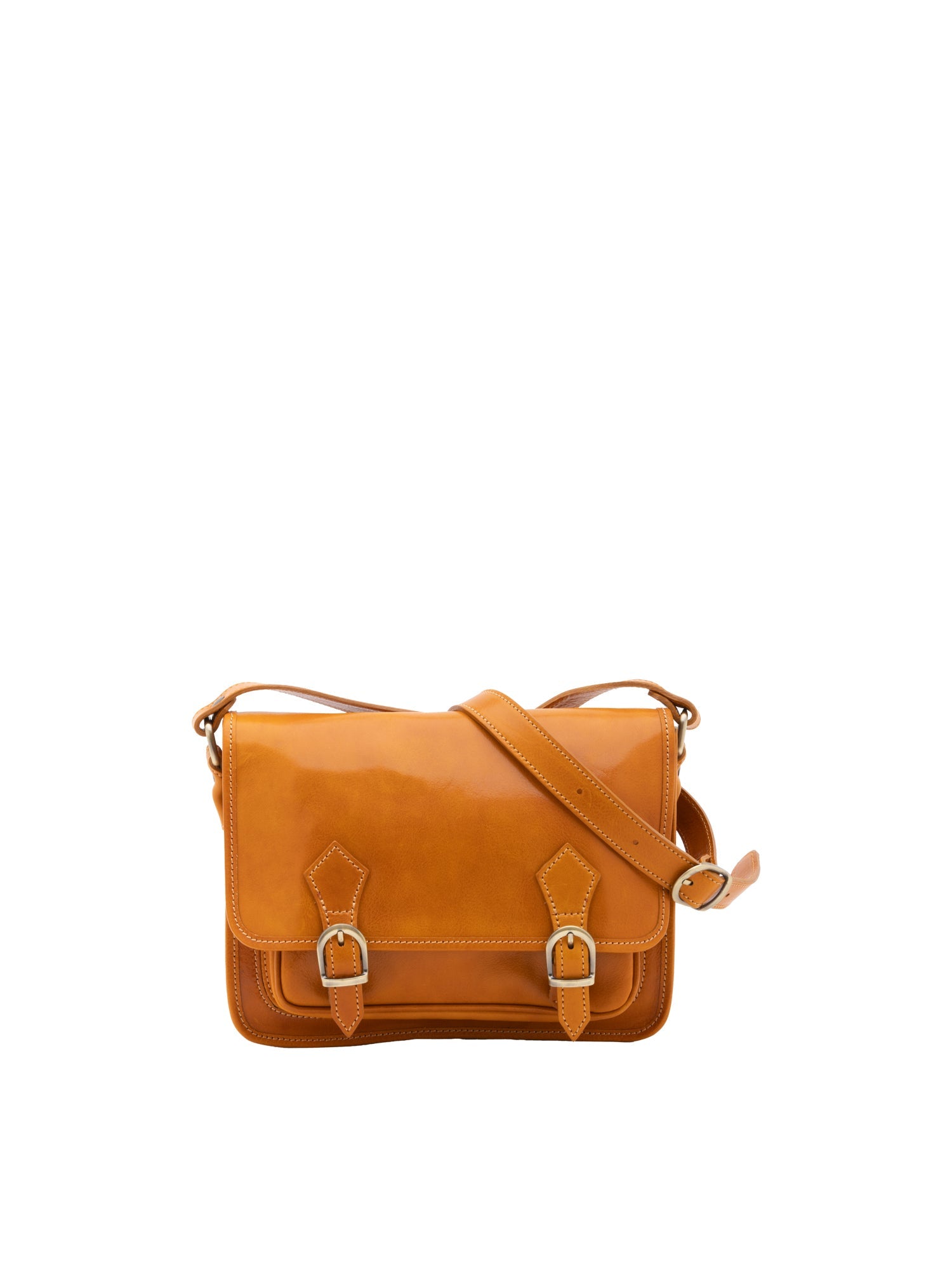 Borsa a tracolla da donna In Vera pelle Made in Italy 27,5x22x12 cm-0
