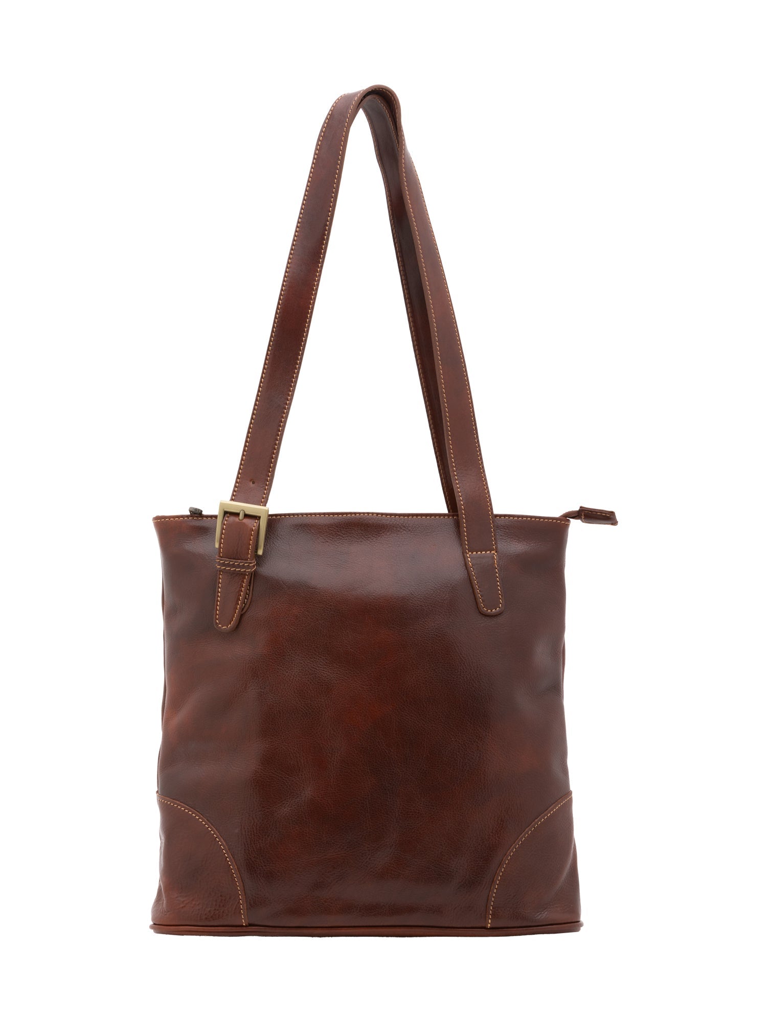 Borsa a spalla da donna In Vera pelle Made in Italy 33x35x8 cm-0