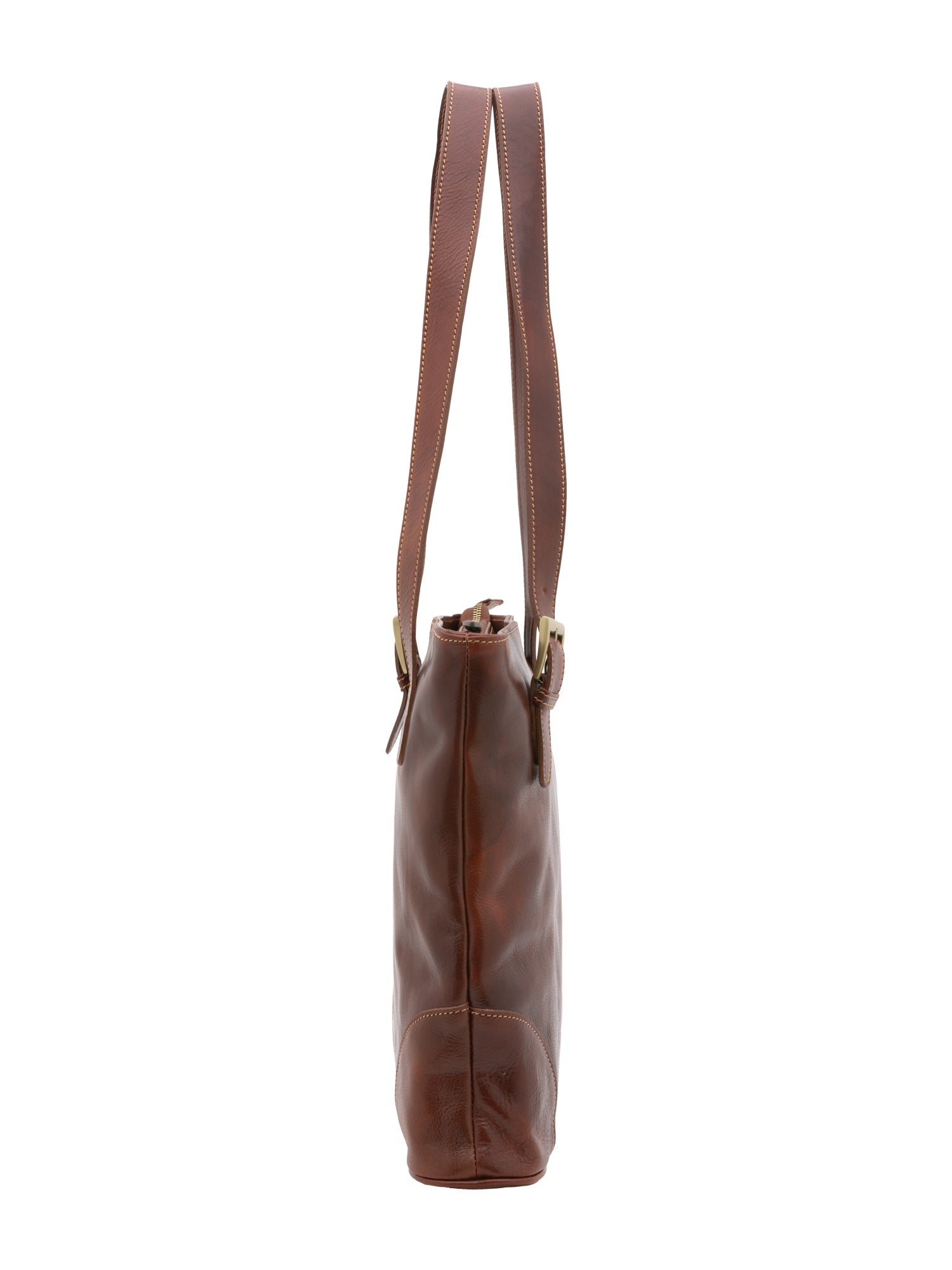 Borsa a spalla da donna In Vera pelle Made in Italy 33x35x8 cm-2
