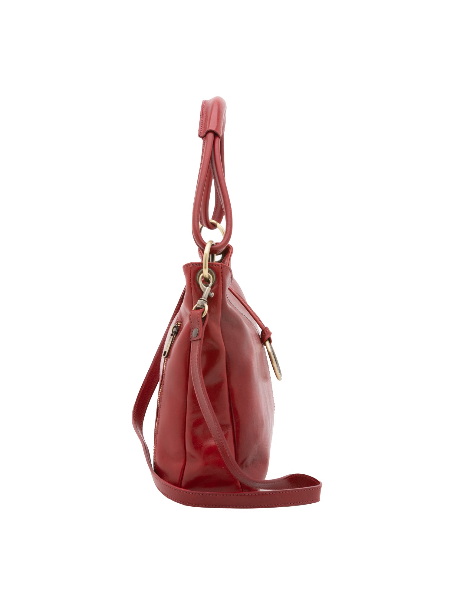 Borsa a spalla da donna In Vera pelle Made in Italy 29x32x11 cm-2