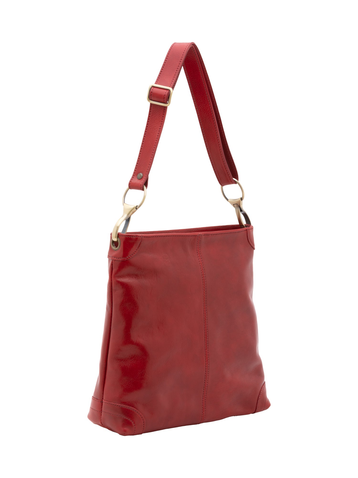 Borsa a spalla da donna In Vera pelle Made in Italy 32x32x11 cm-1