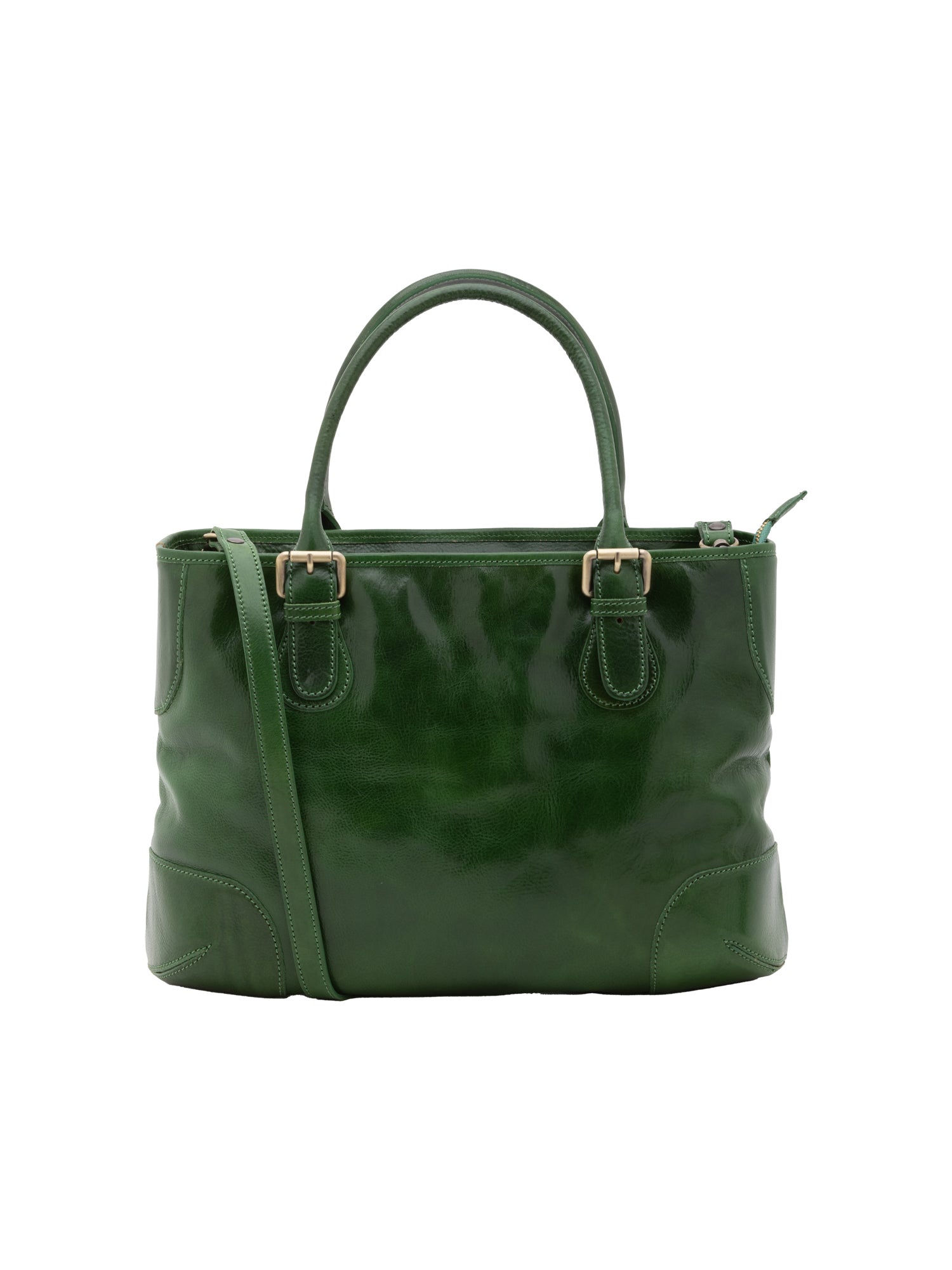 Borsa a tracolla da donna In Vera pelle Made in Italy 28x43x16 cm-0