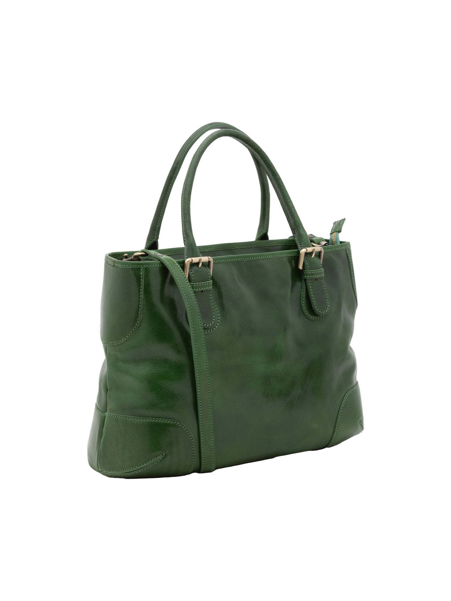 Borsa a tracolla da donna In Vera pelle Made in Italy 28x43x16 cm-1