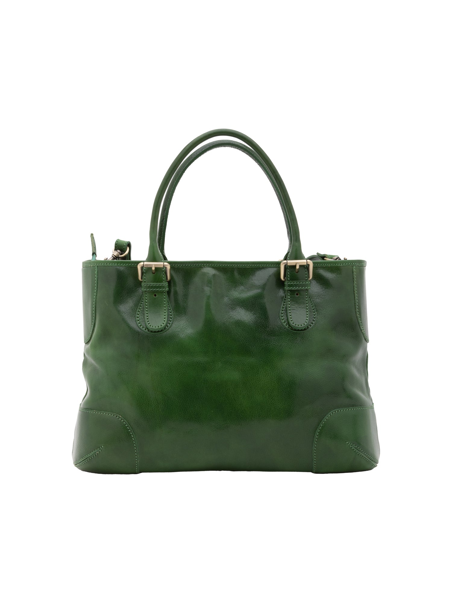 Borsa a tracolla da donna In Vera pelle Made in Italy 28x43x16 cm-3