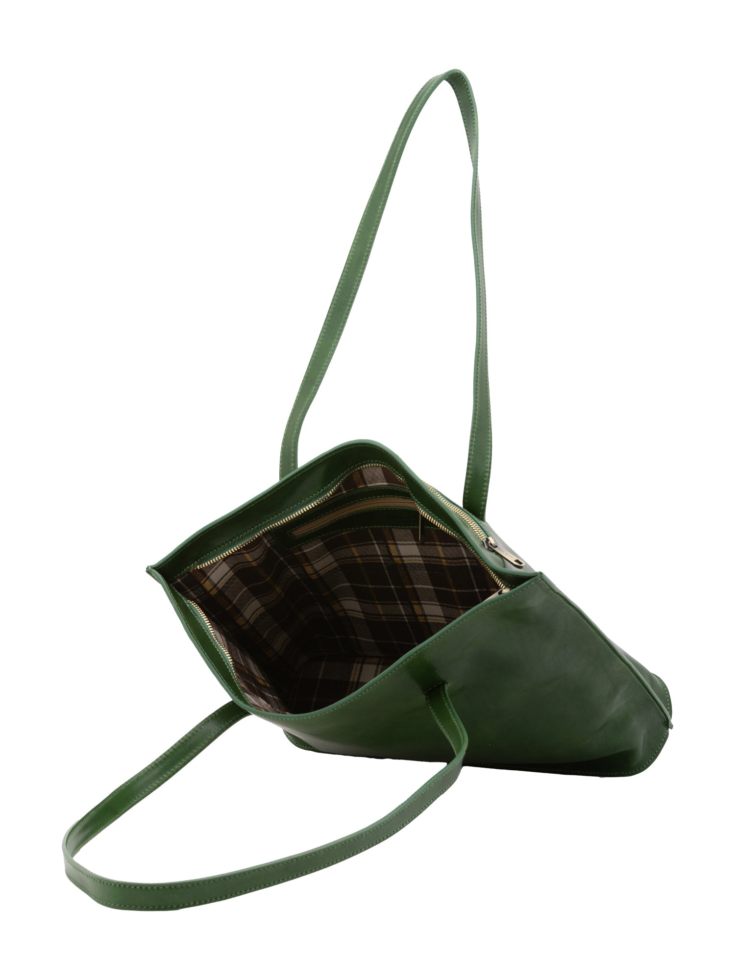 Borsa a spalla da donna In Vera pelle Made in Italy 31x43x10 cm-4