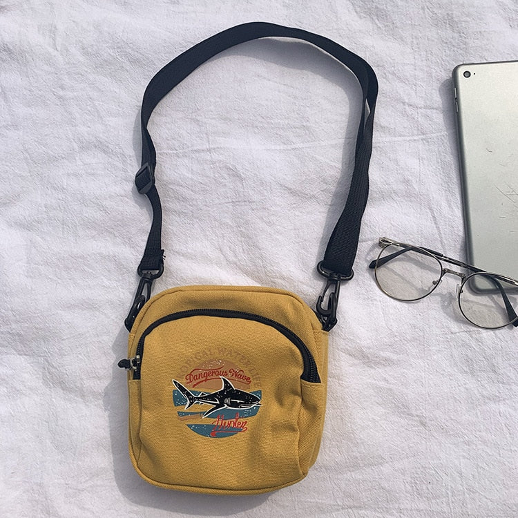 Borsa Mini Canvas Donna Crossbody Tessuto