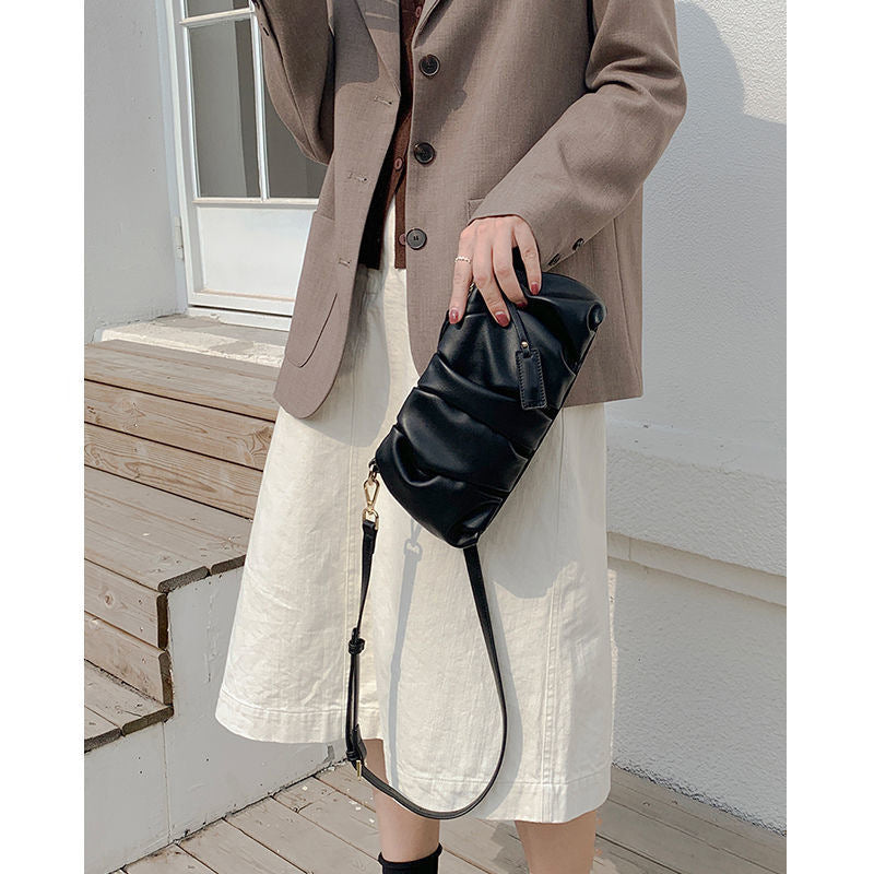 One-shoulder All-match Tide Cloud Folds Underarm Bag Crossbody