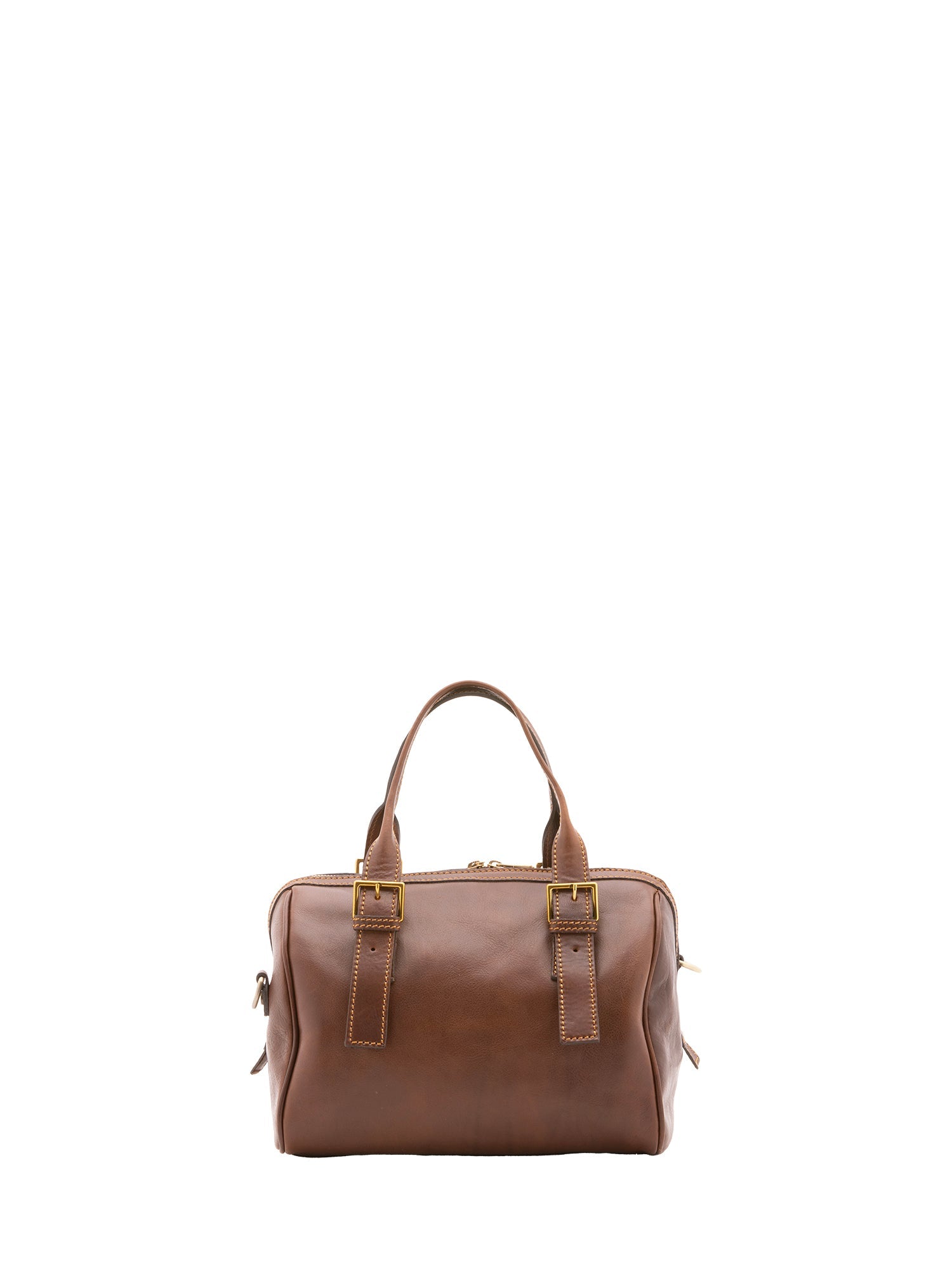 Borsa a bauletto unisex In Vera pelle Made in Italy 29x27x13 cm-4