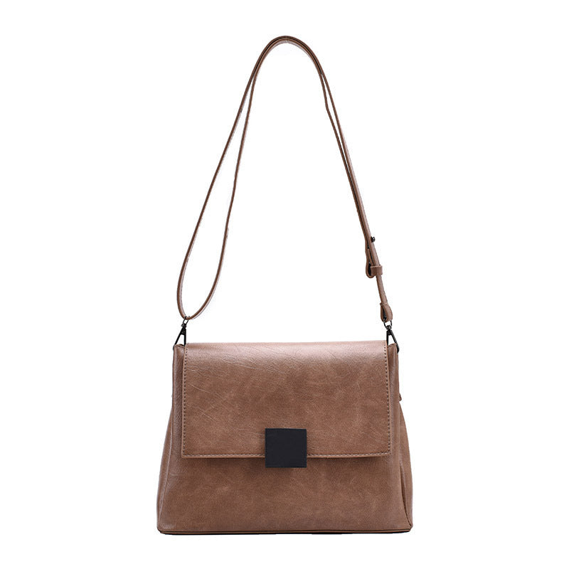 Simple Retro Small Square Bag Fashionable Armpit Bag Single Shoulder Women's Bag