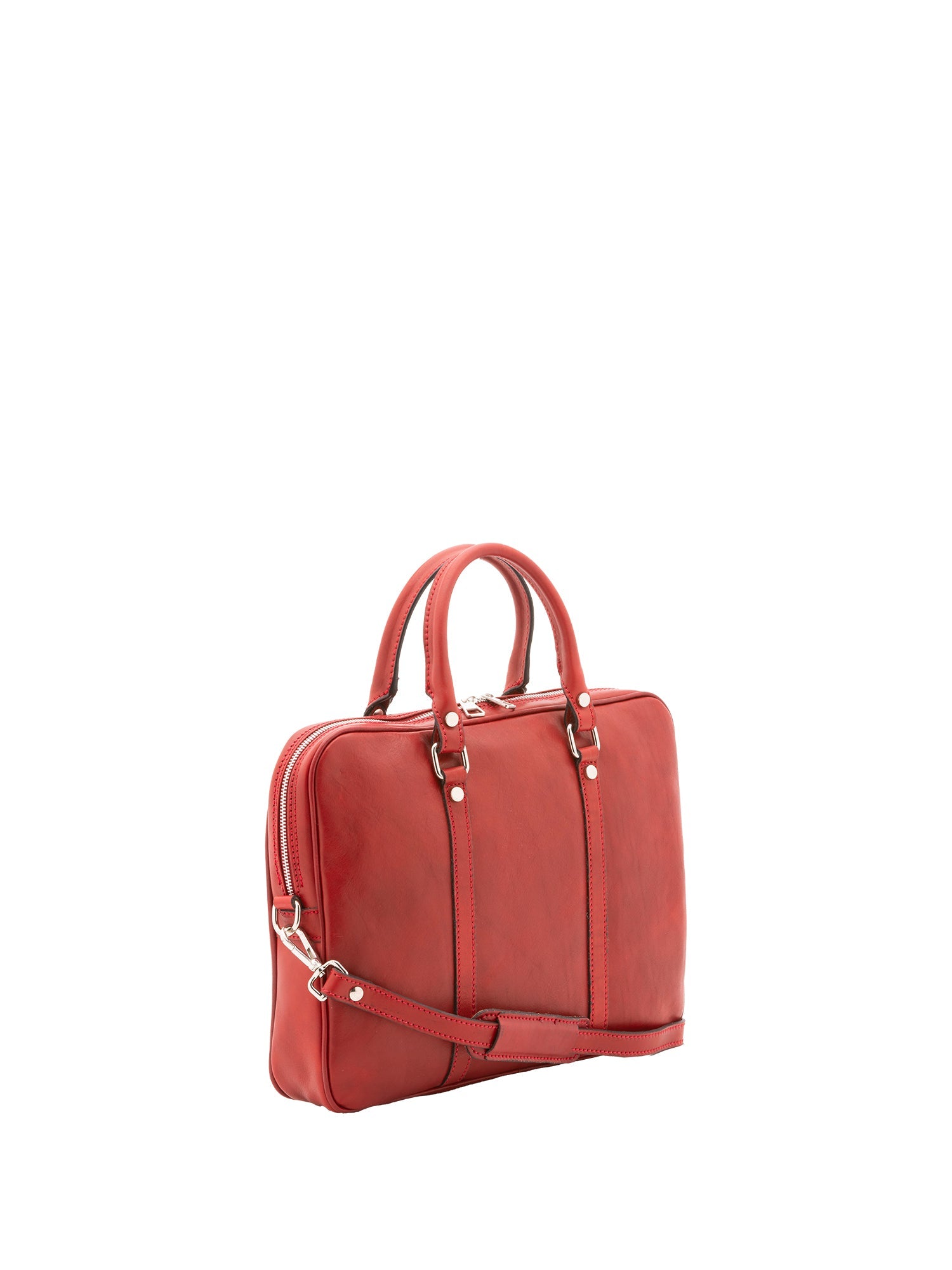 Borsa a mano unisex In Vera pelle Made in Italy 37x31x6 cm-2