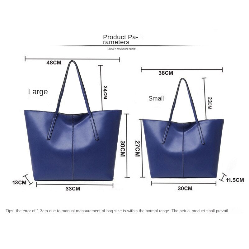 Borsa Luxury Pelle Designer Tote Grande Capacità