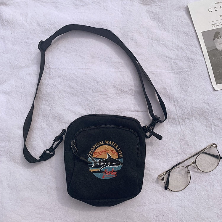 Borsa Mini Canvas Donna Crossbody Tessuto
