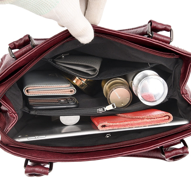 Borsa Donna Retrò in Pelle Grande Capienza Casual