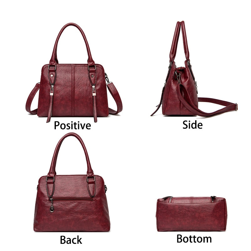 Borsa Donna Retrò in Pelle Grande Capienza Casual