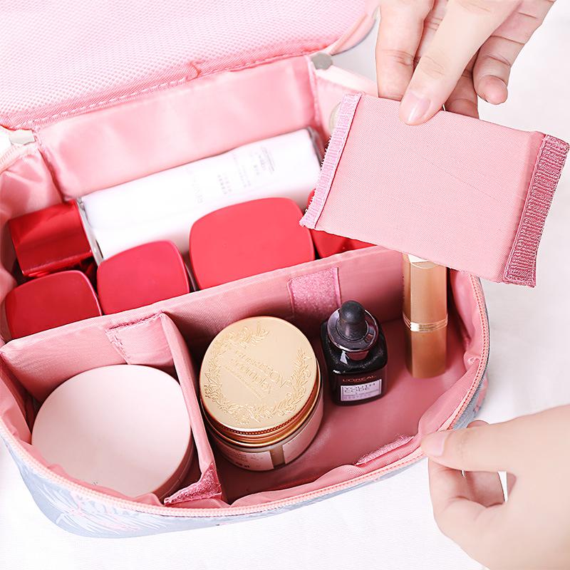 Travel Girl Makeup Box Cosmetic Bags Women's Trip Wash Toiletry Lipstick Eyelash Brush Pouch Case Accessories Supplies Product