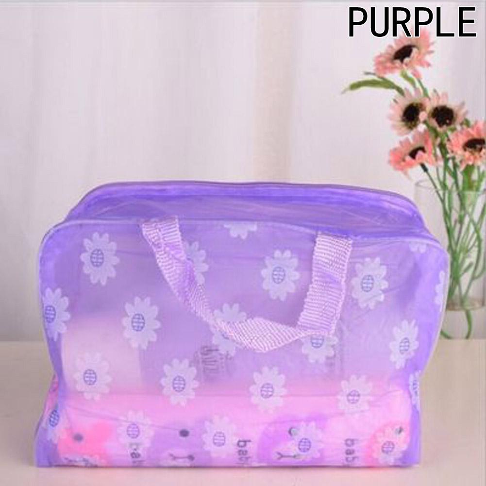 Fashion Waterproof PVC Makeup Cosmetics Bag Clear Transparent Travel Storage Box Girls Women Make up Pouch