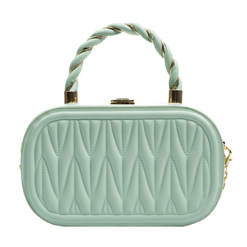 Shaping Small Square Portable Box Chain Shoulder Messenger Bag For Women