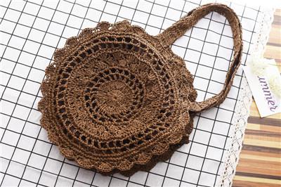 Borsa Paglia Boho Vintage Rattan Intrecciata
