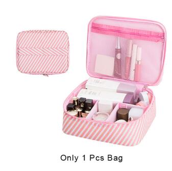 Travel Girl Makeup Box Cosmetic Bags Women's Trip Wash Toiletry Lipstick Eyelash Brush Pouch Case Accessories Supplies Product