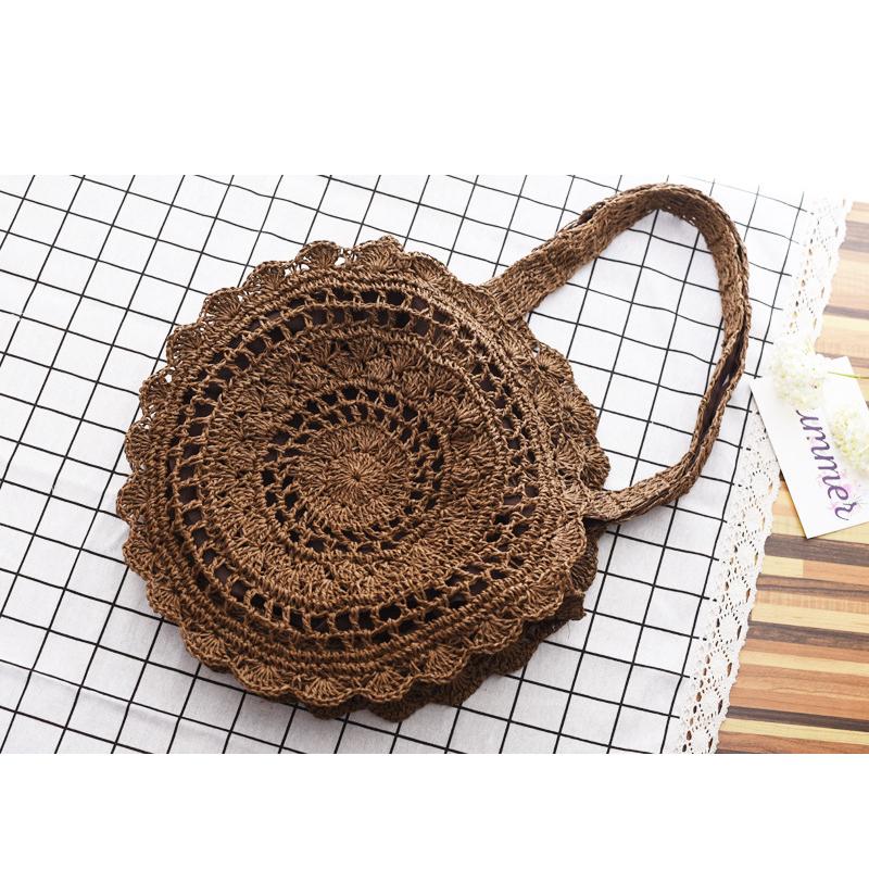 Borsa Paglia Boho Vintage Rattan Intrecciata