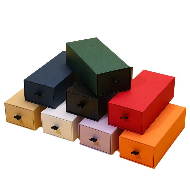Drawer type glasses case