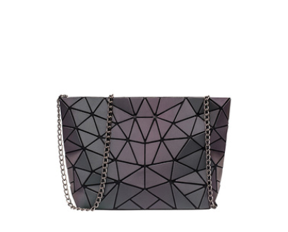 Borsa Luminosa Olografica Geometrica Set